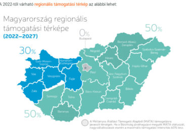 Új regionális támogatási térkép Magyarországon